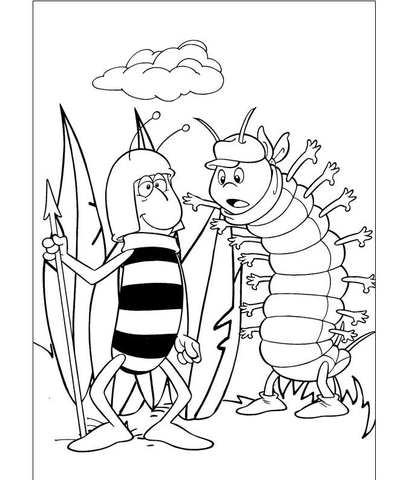 Friends Of Maya  Coloring Page